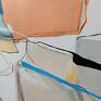 pomarańczowe abstrakcja obraz akrylowy 70/100 cm abstracja