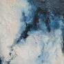 akryl blue, ręcznie malowana, obraz abstrakcja obrazy do salonu