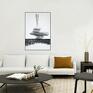 Balancing act I, na płótnie, minimalistyczna abstrakcja zen obraz do salonu