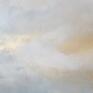 szare złote chmury pejzaż minimalistyczny - obraz akryl