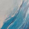 niebieskie obraz namalowany w technice akrylowej na profesjonalnym nowoczesny morze