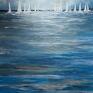 szare akryl morze akrylowy formatu 50/90 cm obraz