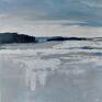 Paulina Lebida obraz akrylowy 40/40 cm arktyka akryl