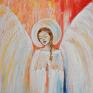 AleksandraB anioł stróż eae, ręcznie malowany obraz na płótnie