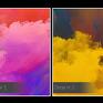 obraz na płótnie - kolorowe chmury - 120x80 cm (22001) - kolory nowoczesny