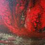 Krwawa Merry - Obraz na płótnie ręcznie malowany do salonu 90x90 cm canvas