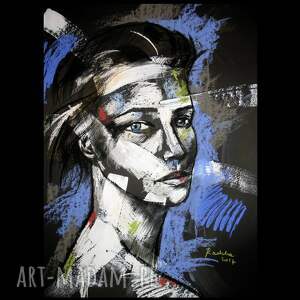 cicho - rysunek pastelami suchymi, portret unikat, radzka pastele