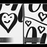 napis na płótnie - you make my heart smile - 50x70 cm (56859) typografia