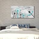 Obraz XXL Dmuchawce Turkusowe 120x70 cm na płótnie Canvas
