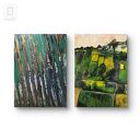 Kompozycja prac na płótnie Bieszczady - ręcznie malowany obraz akrylowy 50x40 cm