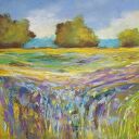 Łąka - rysunek pastelami suchymi na papierze Fabriano 22,5x32,5 cm