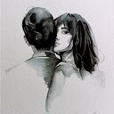 Echa uczuć, Akwarela 24x32 cm