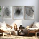 Obraz Synergia 6 - ręcznie malowany akryl 80x60 w ramie z dębu