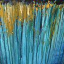 Głębia 7 - niebiesko-turkusowy obraz abstrakcyjny akrylowy 120 x 80 cm, sygnowany i bez ramy
