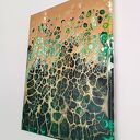 Pajęcza Sieć - ręcznie malowany obraz 40x50 cm, akryl na płótnie (bez ramy)