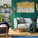 Obraz na płótnie - ZŁOTE DRZEWA - 70x50 cm (77101)