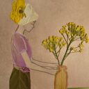 Morning Flowers - obraz z prawdziwych suszonych kwiatów