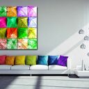 obraz GEOMETRYCZNY 1 - 120x70cmna płótnie kolorowy