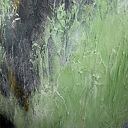 Green Zone V - abstrakcyjny obraz ręcznie malowany na płótnie 60x80 cm
