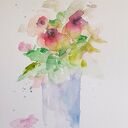 KWIATY - akwarela A4