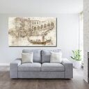 Obraz XXL Wenecja i gondola 120x70 cm na płótnie - gotowy do powieszenia