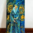 Anioł Zmiany Dnia i Nocy - obraz Giclee na płótnie Canvas
