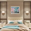 Żurawie 27 ptaki obraz do salonu malowany na płótnie