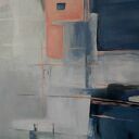Abstrakcyjny obraz akrylowy 100 x 70 cm - ręcznie malowany na płótnie