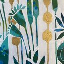 Obraz łąka kwietna - ręcznie malowany obraz - abstrakcja roślinna 25x30 cm Garden IV