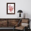 Listki róż/pomarańcz A4 - akwarela