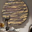 Okrągły obraz SAHARA WAVES z fakturą 70 cm