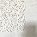 Wycinanka Biała Abstrakcja ręcznie wykonana