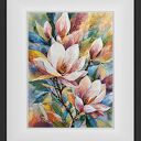 Magnolie - oryginalna akwarela 24 x 32 cm