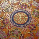 Ręcznie malowana mandala ORANGE - prezent na Dzień Matki w ramce