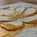 WYJĄTKOWY OBRAZ STRUKTURALNY Z TEKSTURĄ 3D "BIAŁY BLASK" (darmowa dostawa)