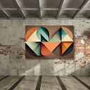 Obraz geometryczny ABSTRAKCJA 60 na beton 120x80
