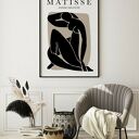 Nowoczesny plakat obraz Black Matisse #2 30x40 cm