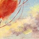Obraz na płótnie Balony - dziewczynka w chmurach, 120x80 cm