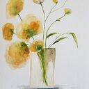 Kwiaty - akwarela 32x24 cm (oryginalny, sygnowany obraz)