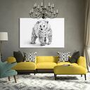 Obraz na płótnie 120x80cm Niedźwiedź 02222 - nowoczesna dekoracja na ścianę
