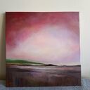Początek wiosny - obraz akrylowy 60x60 cm pejzaż