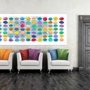 Obraz na płótnie 147x60 cm - Abstrakcja Elipsy 0287