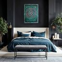 Mandala 42 - ręcznie malowany obraz 3D 60x80 cm do salonu