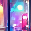 Obraz na płótnie Miasto nocą - neon, deszcz i miejski klimat