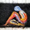 Duży Obraz z Włókien Sizal