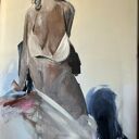 Woman Art - duży obraz kobiety na płótnie 150x100 cm