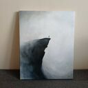 MIEJSCE - nastrojowy obraz akrylowy na płótnie 50 x 40 cm
