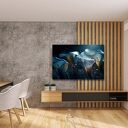 Obraz KALIA 1 - biała kalia na granatowym tle 120x80 cm