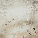 "Zatrzymane w czasie" - Tryptyk w odcieniach beżu i brązu w stylistyce surowej naturalności