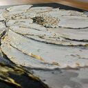 TRYPTYK GLAMOUR "ZŁOTO I CZERŃ" - Nowoczesne Obrazy Strukturalne 90/110x40cm (darmowa dostawa)